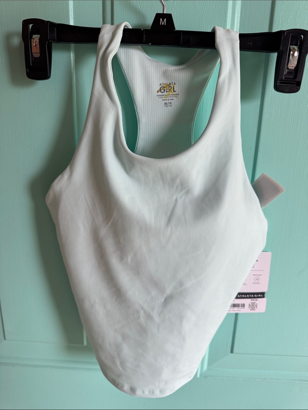 NET Athleta Girl Mint Green Racerback Sports Bra